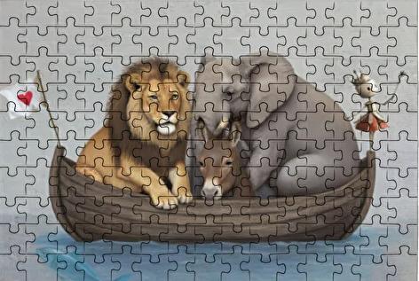 Löwe, Esel, Elephant - Micro Puzzle