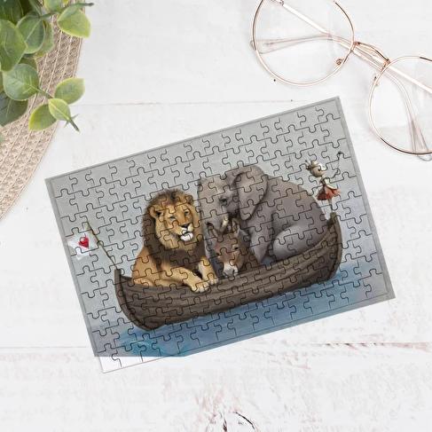 Löwe, Esel, Elephant - Micro Puzzle – Bild 4